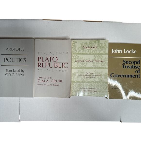 Politics Aristotle Plato Republic Selected Political Writing Machiavelli Set 4 - Picture 1 of 11
